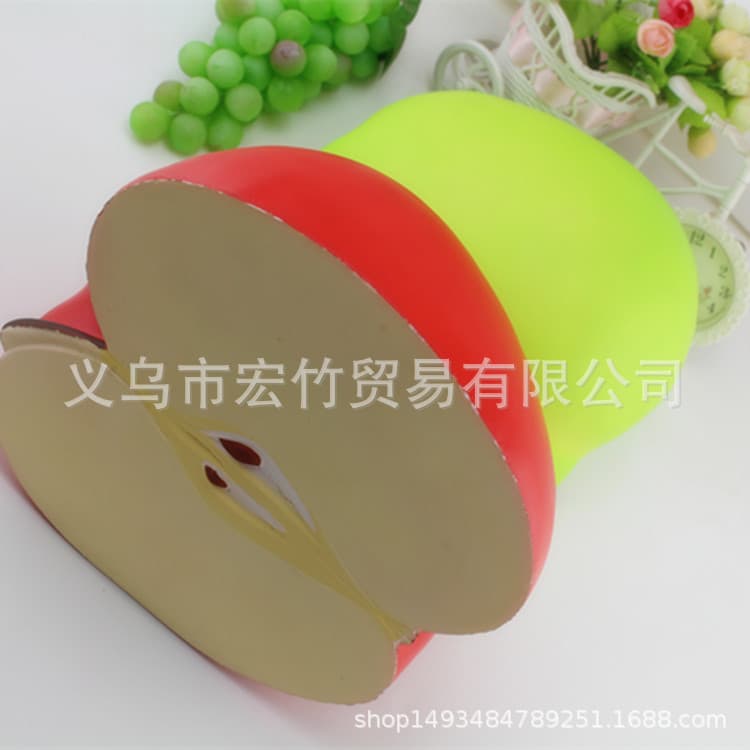 Squishy extra large slow rebound half apple pu large fruit decompression and vent toy in stock