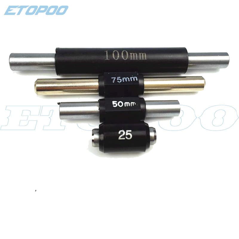 Outside Micrometer Calibration Gauge Rod Calibration Rod Zero Setting Gauge Rod 25 50 75 100mm Universal for All Brands