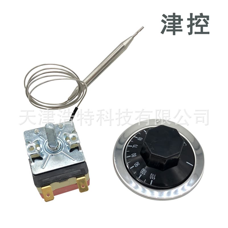 Jinkong 30-110°C Mechanical Thermostat Switch for Water Boilers, Electric Ovens, Rotary Knob Fryers, and Electric Deep Fryers