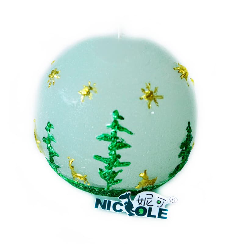 Nicole Silicone Mold LZ0026 Large Christmas Ball Candle Mold Soap Mold Candle Mold