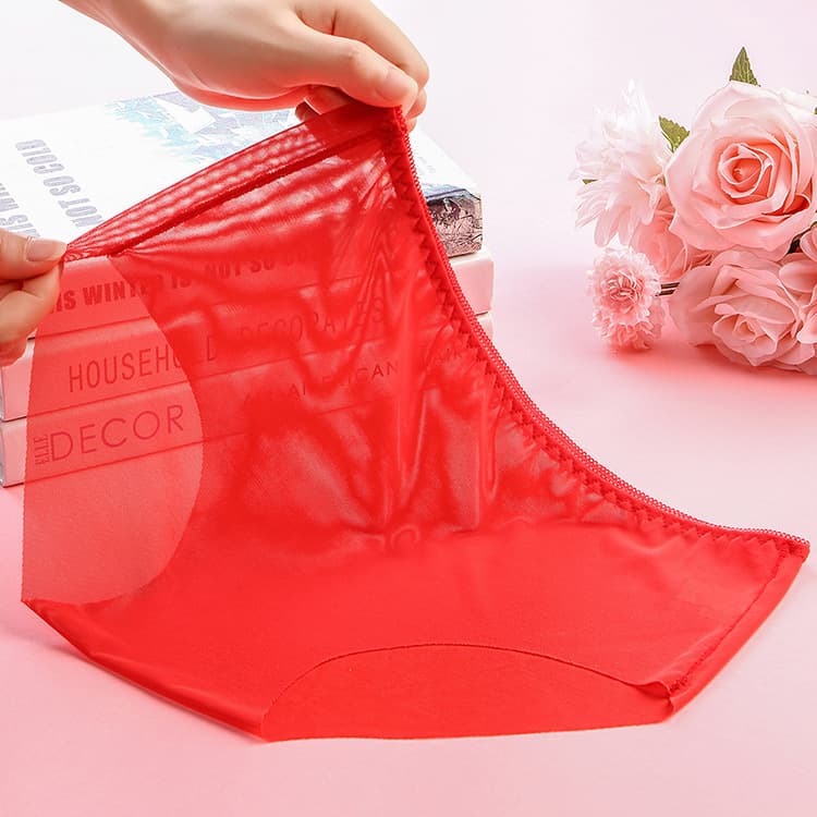 Fully transparent one-piece seamless sexy women's panties breathable erotic hair-exposing low-rise hot triangle panty 1530