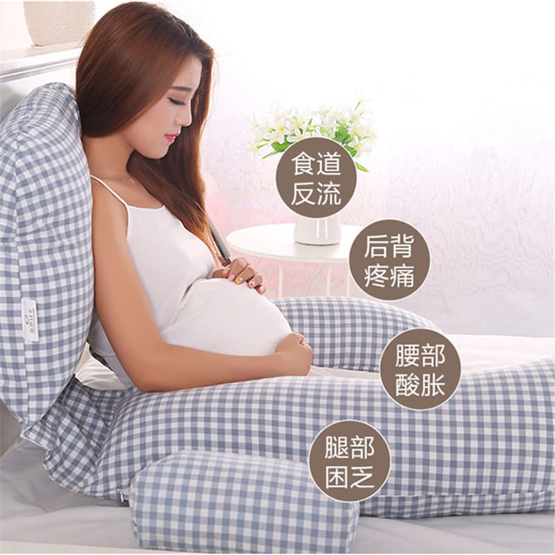 Maternity Pillow for Back Support and Side Sleeping, Multi-functional U-Shaped Pillow with Belly Support, Pregnancy Hug Pillow