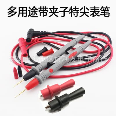 High Quality Multimeter Test Leads with Alligator Clips, Extra Sharp Probes 1000V 20A, with Clips, Test Probes, Testing Sticks