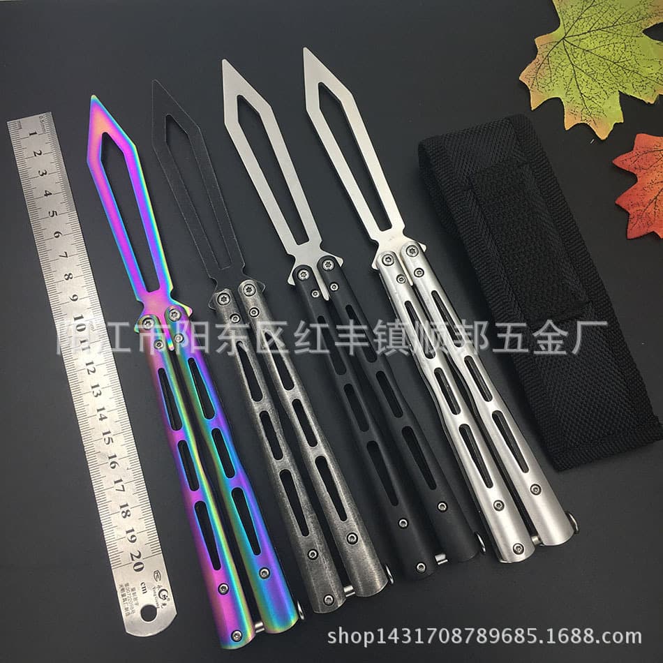 Butterfly Knife Training Tool Light Speed Particle Multi-Color Selection CSGO Butterfly Knife Practice Flicking for Beginners