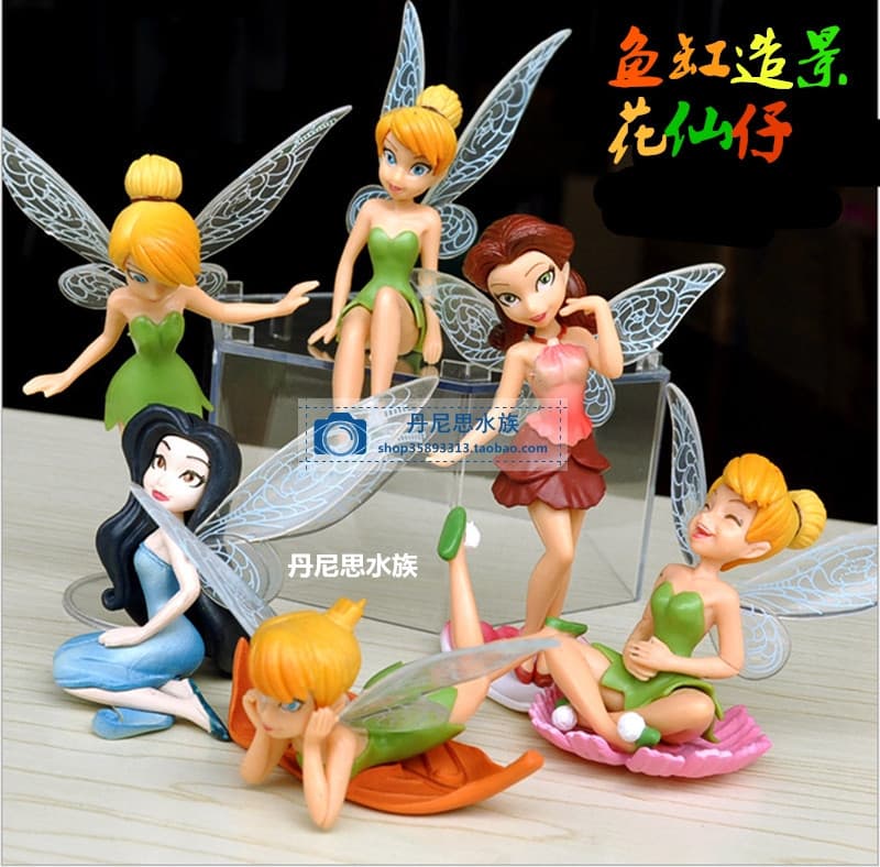 Aquarium Aquascaping Decor 6 Styles Flower Fairy Water Plant Tank Ornaments Full Set Free Shipping