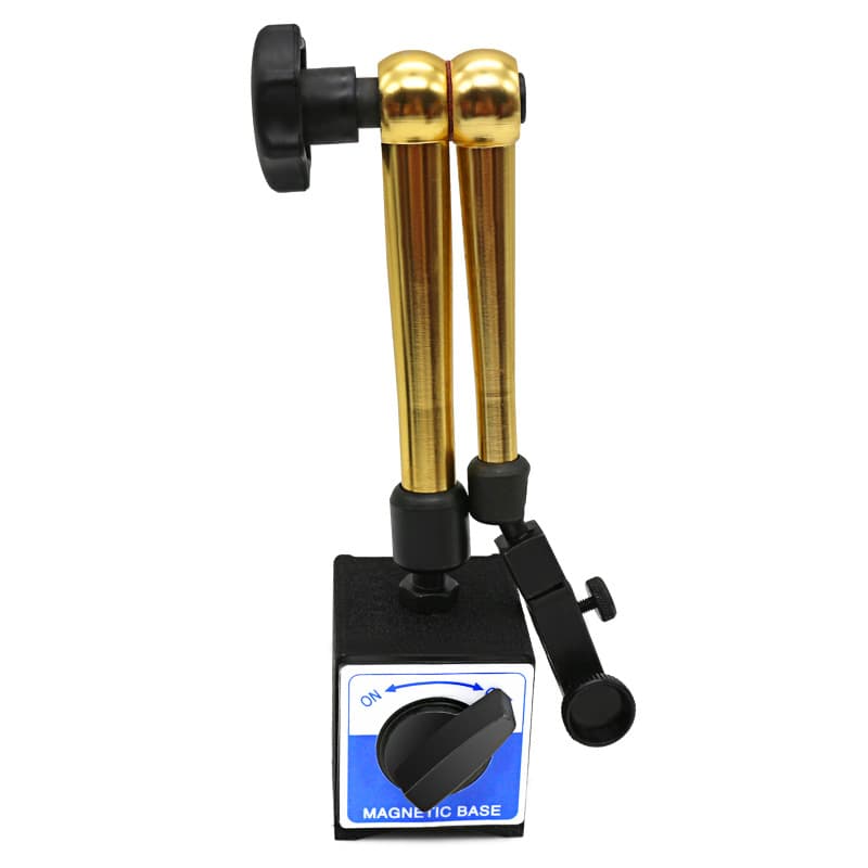Yellow mechanical dial indicator base, universal dial indicator base, fine-adjustment magnetic dial indicator base, lever dial indicator base.