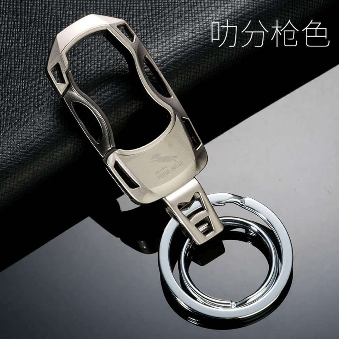 Shop Recommended Aoma 0086 Metal Keychain Men's Minimalist Car Keychain Waist Hook Clip Ready Stock Wholesale
