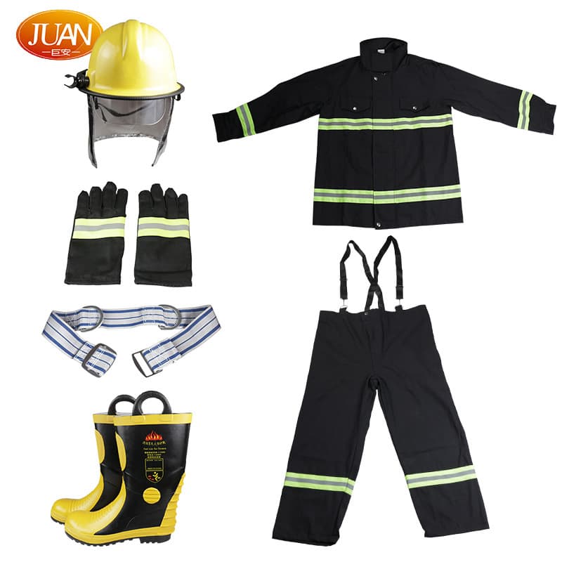 Factory Direct 02 Model Full Set Fire Suit, Complete Protective Gear, Flame-Retardant Firefighting and Rescue Outfit