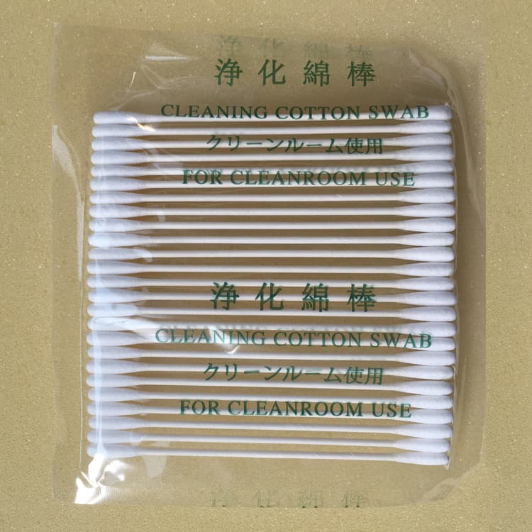 Manufacturer supply paper-stem cotton-tip purification swabs, small round-head industrial dust-free swabs 001