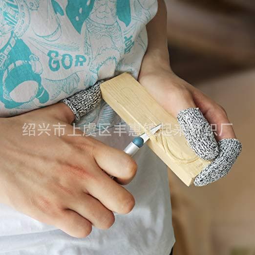 In-stock Level 5 cut-resistant finger sleeves, finely hand-carved protective finger covers, customizable colors from glove manufacturer wholesale.