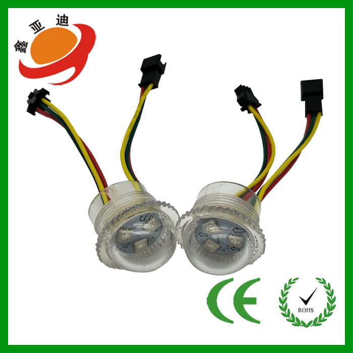26mm Dot Light 3-Lamp External Control Monochrome Seven-Color Marquee Transparent Cover Playground Marquee Effect 1903IC