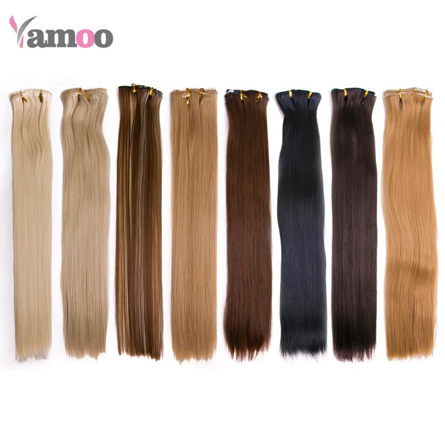Women's Long Straight Hair Topper, One-Piece Long Hairpiece, 6-Pack Realistic Straight Hair Toppers, Seamless Clip-In Hair Extensions, Wholesale for Export