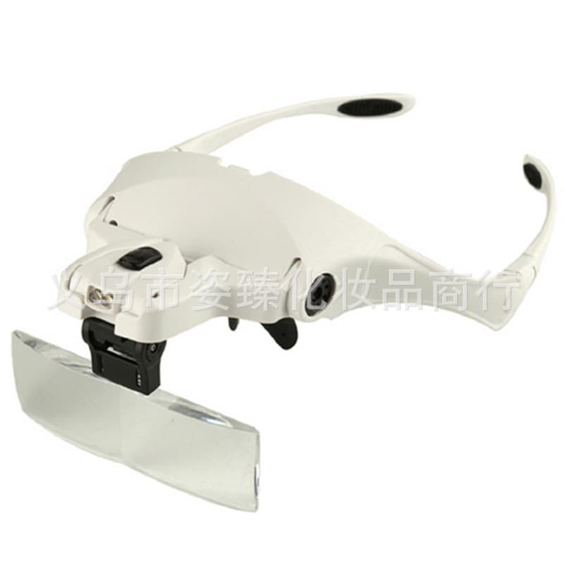 Grafting eyelash magnifying glass with light amplifier headlight tattoo embroidery tools supplies LED lighting beauty