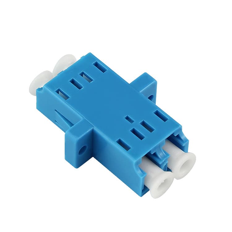 LC/UPC duplex fiber optic coupler mating connector flange fiber adapter connector small square head SM single-mode