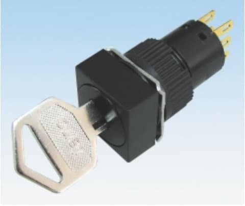 Discounted supply of Taiwan Tend ∅16mm (IP65) waterproof square key selector switch TT16-KSS6