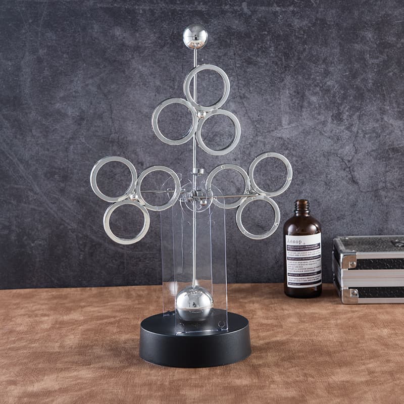 F701 New Triple Perpetual Motion Globe/Celestial Instrument/Home Decor/Artwork/Kinetic Orbital