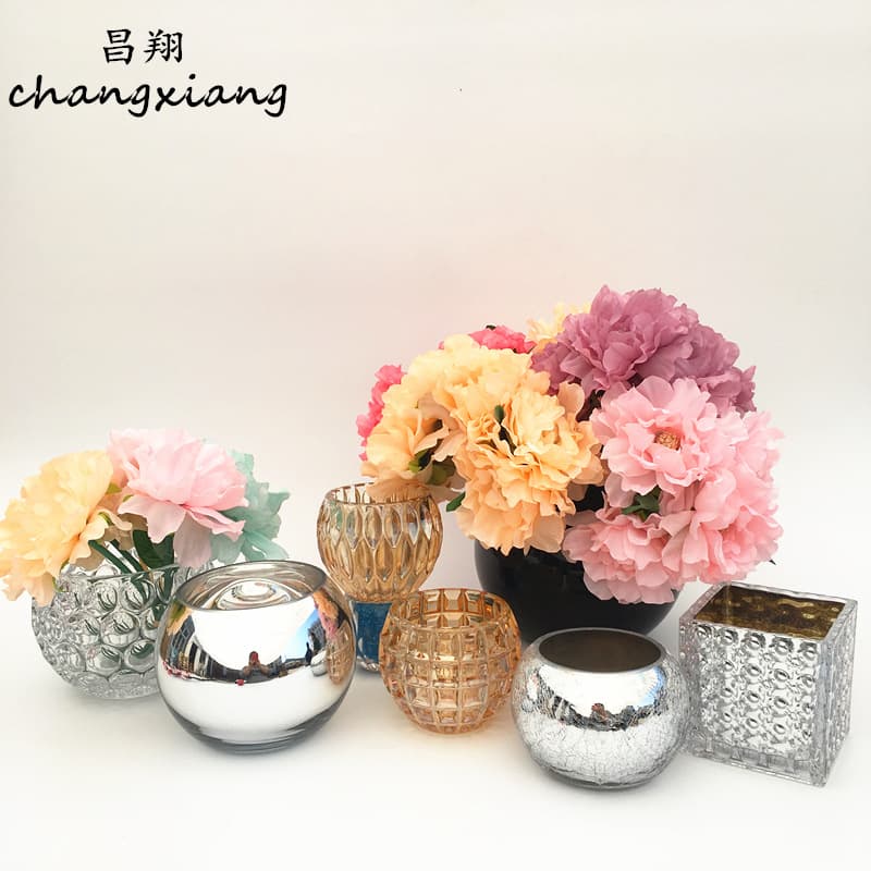 Now make colored glass vase silver plated gold plated Mirror Ball fish tank white black porcelain glass ball