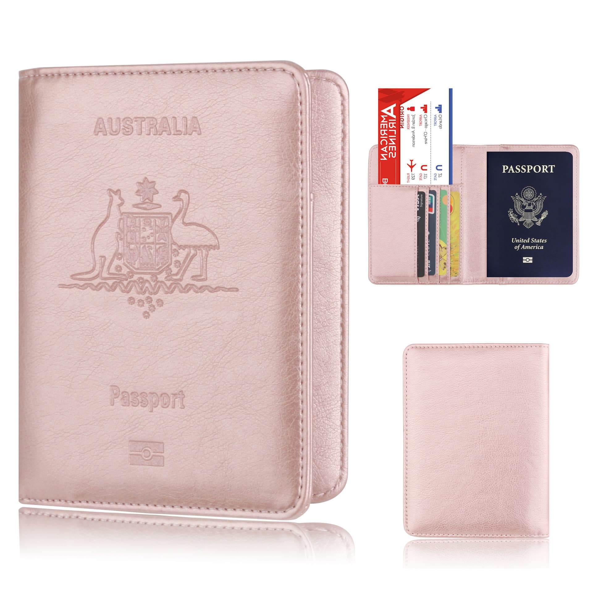 Anti-magnetic Pu Leather Passport Holder Cover Protective Sleeve For Bank Cards Card Wallet Explosion Style