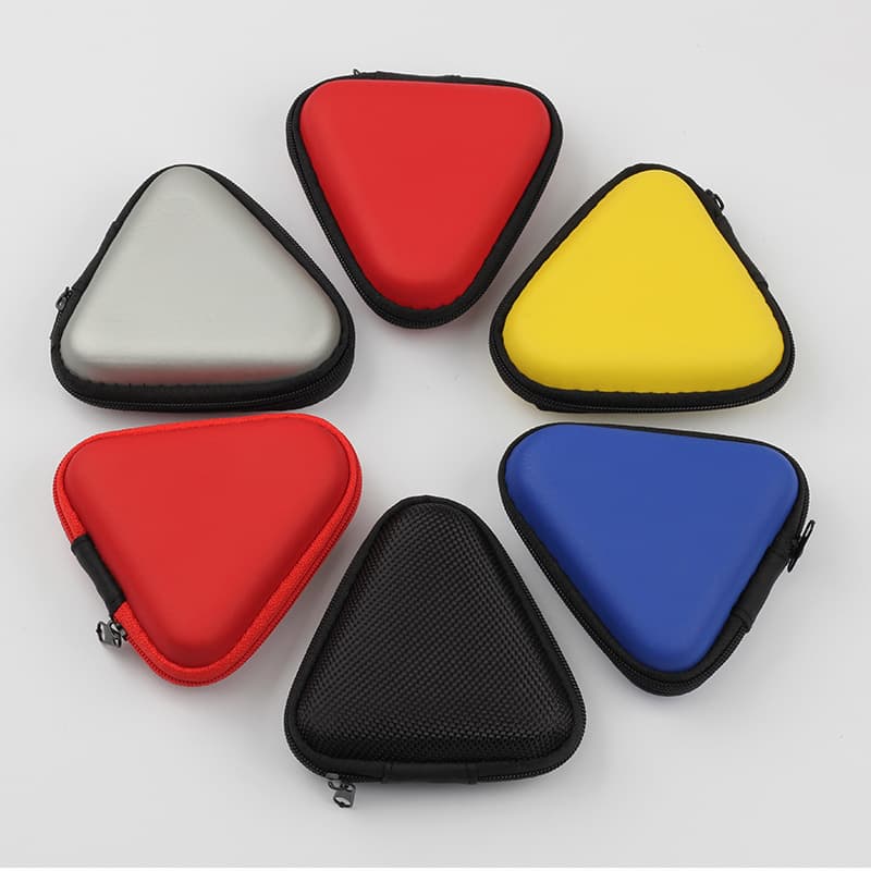 Triangle waterproof headphone storage bag, EVA pressure-resistant storage box, fidget spinner packaging box, custom logo.