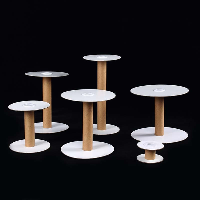 Paper Disc Diameter 12cm/13cm Lace Ribbon Spool Assembly, Inner Hole 2cm Packaging Cardboard, Paper Tube Roll