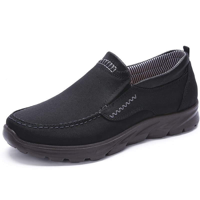 Old Beijing Cloth Shoes Spring and Autumn Middle-Aged Men's Shoes Father Breathable Soft-Soled Men's Shoes for the Elderly Low-Top Soft-Soled Shoes