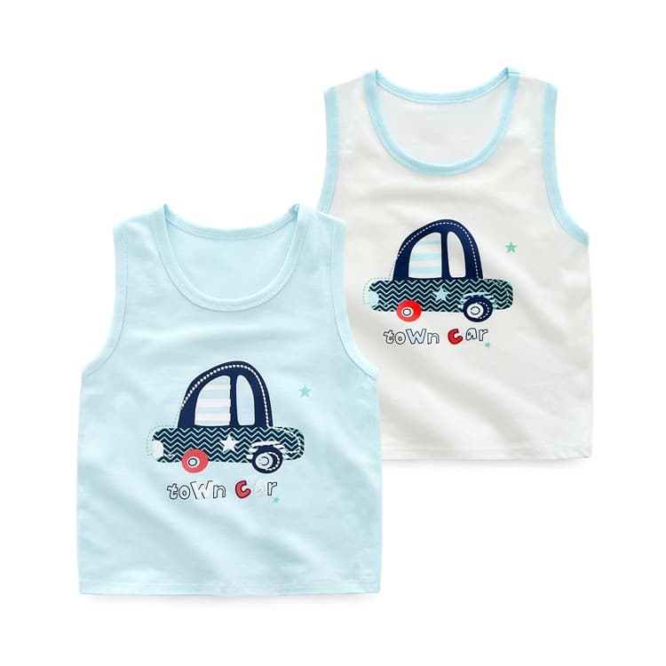 New Summer Cotton Children's Vest 95% Cotton Boys and Girls Tank Top Baby Undershirt Manufacturer Wholesale