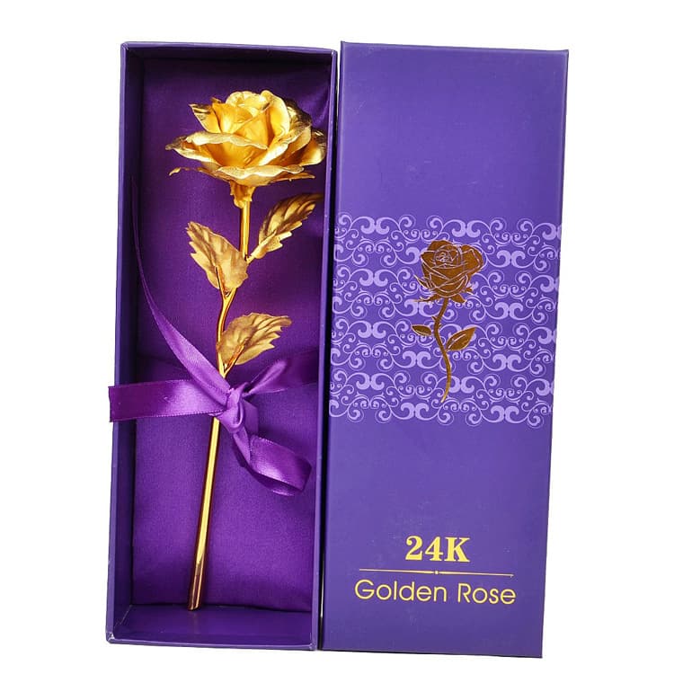 Gold Foil Rose Gift for Women's Day, Valentine's Day, Goddess Day, Wedding, Sales Events, Insurance Gifts, Popular on Social Commerce