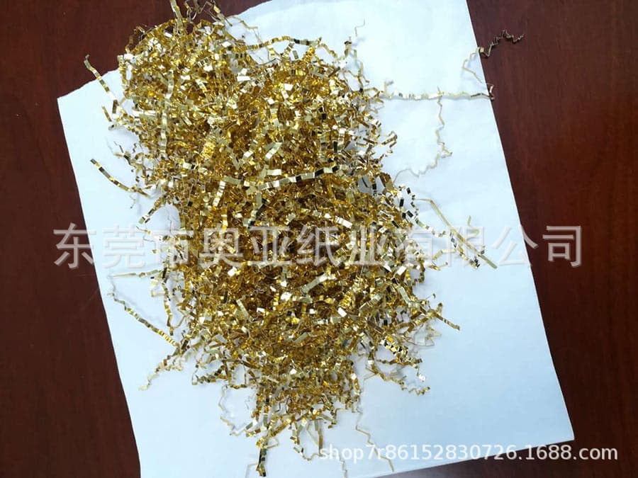 Red wine toy gift cosmetics fruit golden filling shockproof paper wire raffia grass can be customized