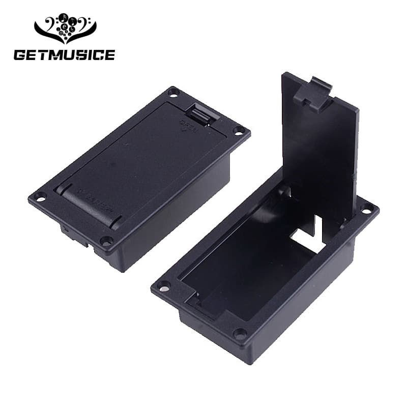 9V Active Pickup Battery Box Battery Compartment 9 Volt Guitar Bass Battery Cover LJ-03 Guitar Battery Box