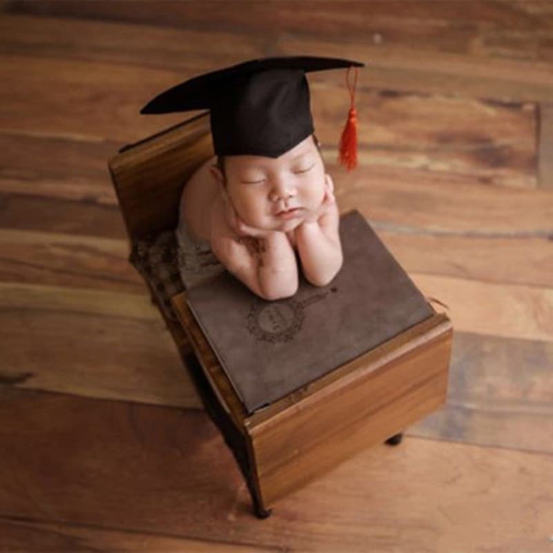 Newborn Full Moon Cute Doctor Hat Children Photography Prop Baby Doctor Hat