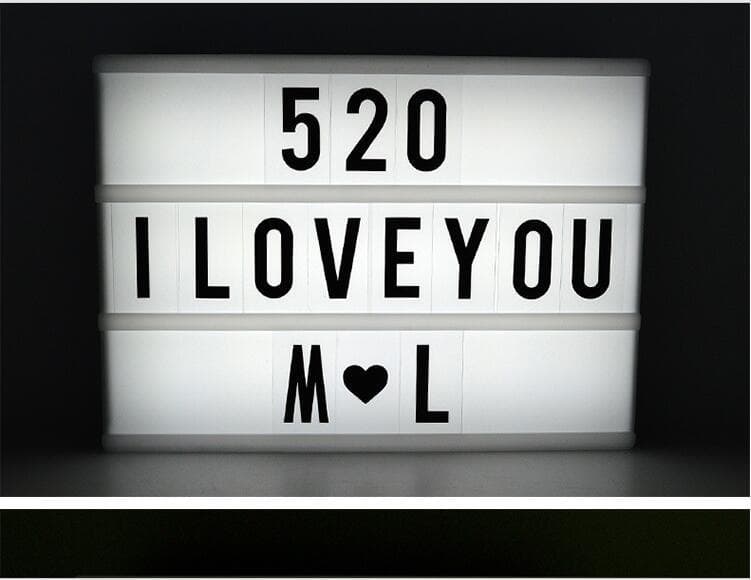 A4 Size DIY Letter Combination Connectable Light Box USB + Battery Powered Drop Shipping Available