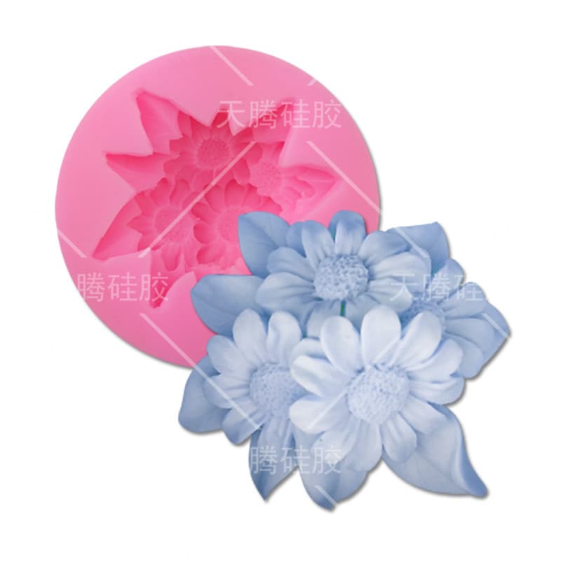 DIY Sunflower Daisy Shape Silicone Mold Handmade Sugar Art Cake Mold Irregular Shape Baking Tool Non-Patent Pending