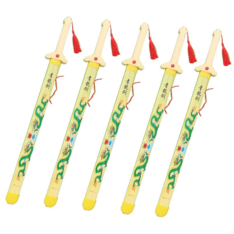Green Dragon Sword - Popular Street Stall Toy Sword with Sheath for Children, Direct from Factory, Wholesale Toy Swords for Temple Fairs and Scenic Spots