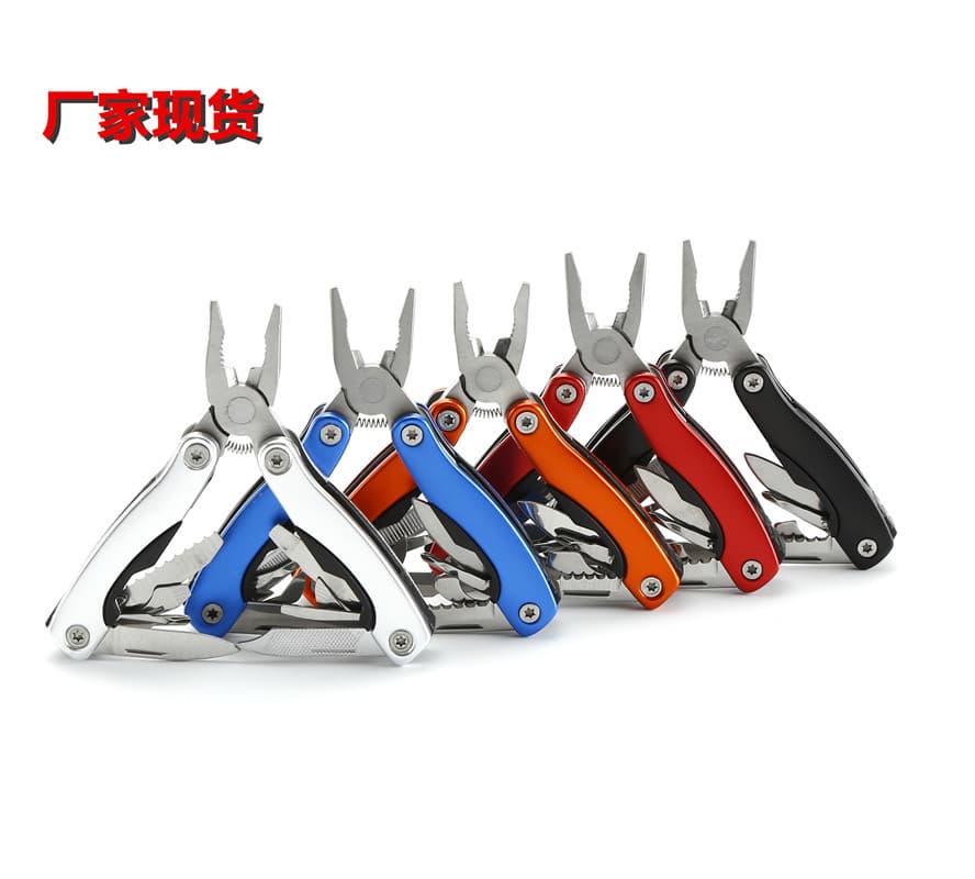 Multi-function Pliers Outdoor Combination Multi-purpose Tool Folding Mini Small Aluminum Handle Pliers Reverse Hand Camping Survival Gift