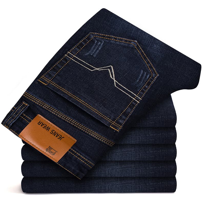 2018 Spring/Autumn New Men's Slim Fit Jeans Business Casual Stretch Long Pants Export Jeans Men