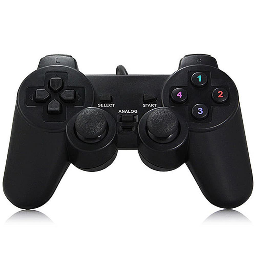 PS2 Style Game Controller 208 USB Wired Gamepad PC Computer Game Controller Game Console Accessory