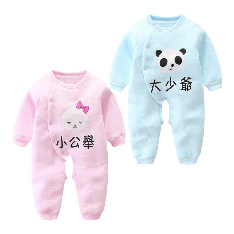 Baby Onesie Newborn Romper Spring Autumn Cotton Padded Winter Warm 3 6 9 12 Months