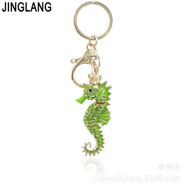 Wholesale Creative Metal Keychains Featuring Marine Life as Car Decor and Gifts