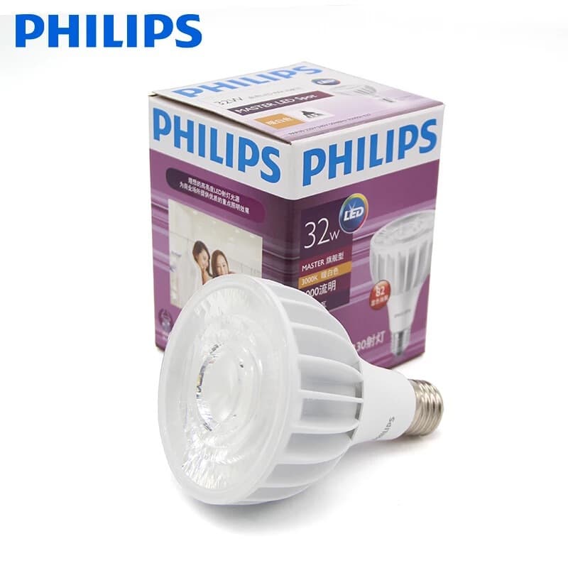 Philips LED PAR30 Bulb 20W/32W/40W Clothing Mall Jewelry Light Replacement Metal Halide Light Source E27