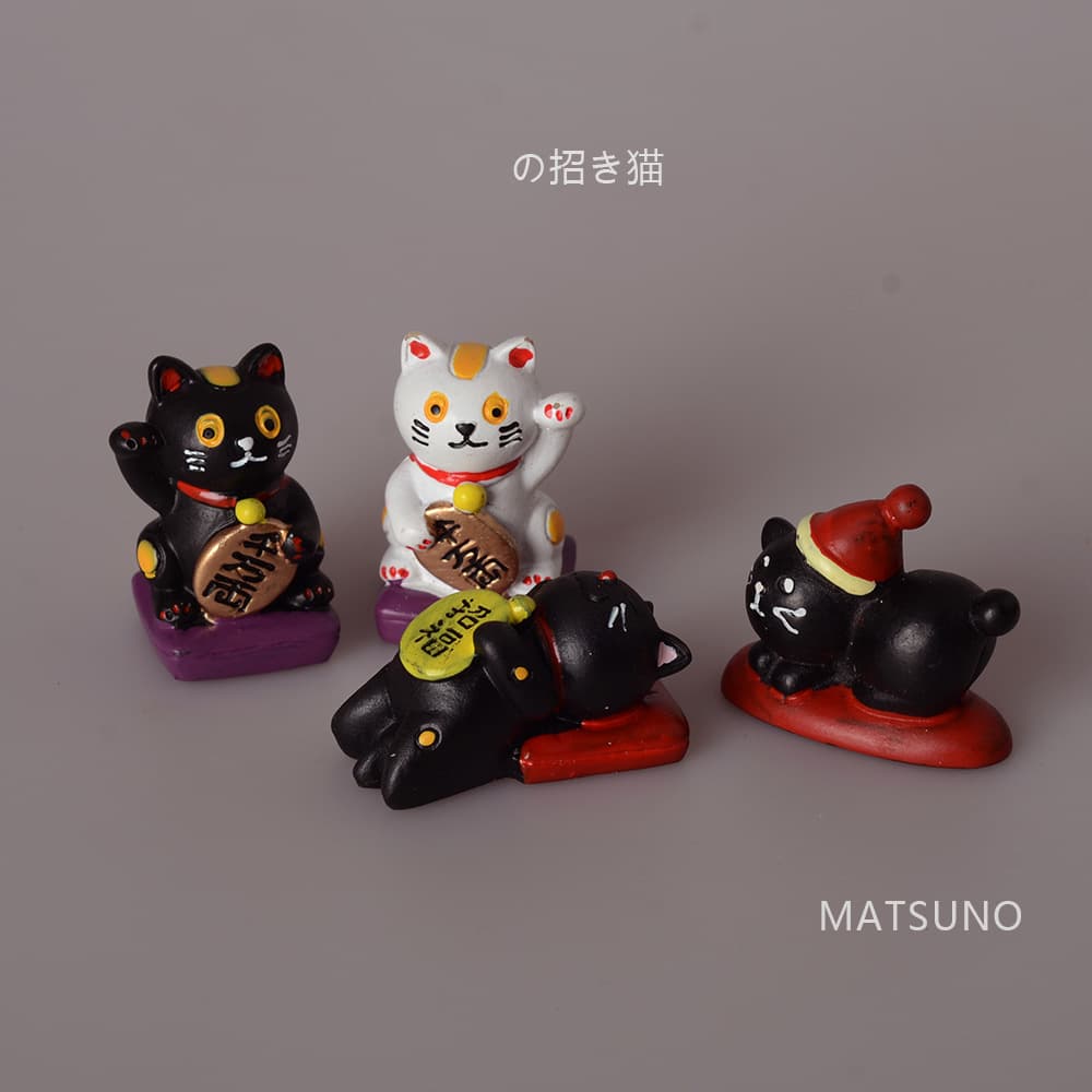 Cat Kaiyun Home Decoration New Year Spring Festival Ornaments Innocent Cute Resin Crafts Landscape DIY Material Ornaments