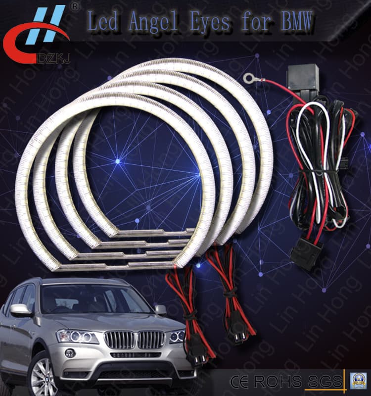 For BMW E36 E39 E46 4*131MM Color Modified 3528 LED Angel Eye Ring Set