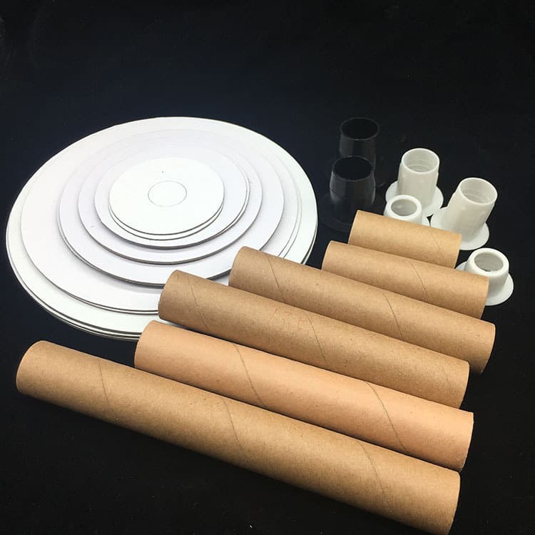 2cm inner diameter paper tube, small white snap, assembly, blank I-shaped shaft, lace paper tube reel