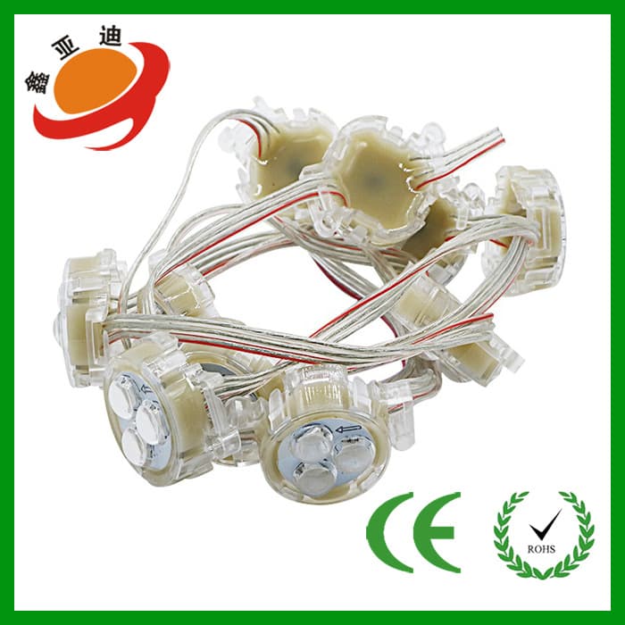 3cm Full Color Dot Light Outdoor Waterproof LED Pixel Light Advertising Sign Strobe Outline Colorful Marquee