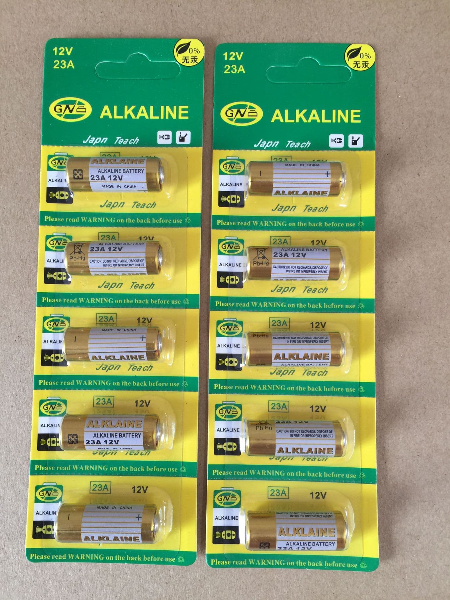 23A 12V Battery 23A Battery 23A12V Battery 23A Garage Roller Door Bell 23A12V Factory Direct