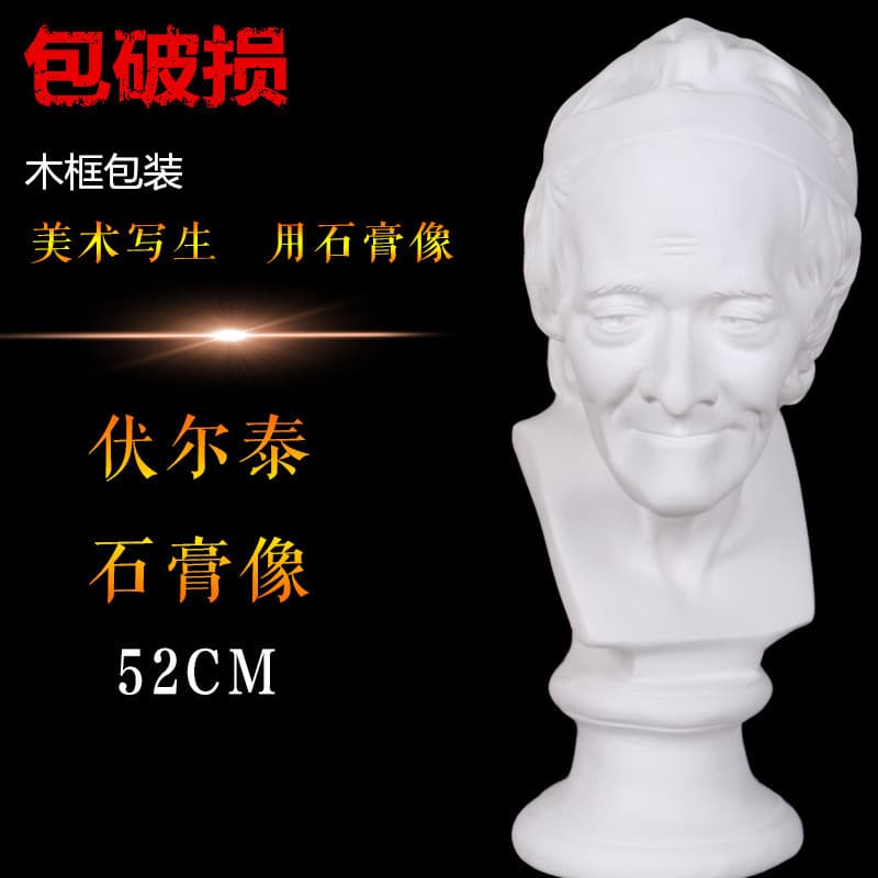 Brandt Art Supplies Exam Sketch Teaching Tool Voltaire Plaster Head Portrait Educational Supplies Sketch Set