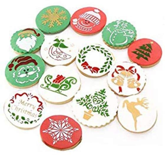 Christmas PET spray stencils Christmas cookie stencils Christmas cake spray stencils