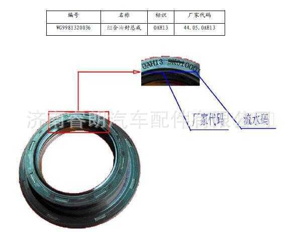 Manufacturer wholesale Sinotruk Howo Steyr parts WG9981320036 Pinion oil seal (assembly)