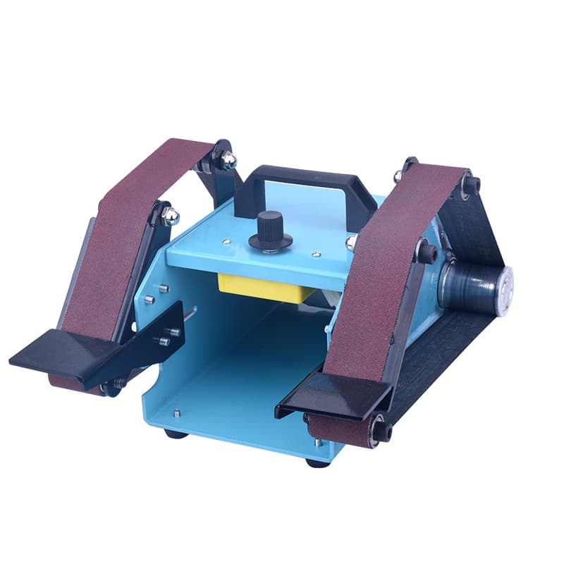Sanding Belt Machine Multi-functional Bench Dual-Shaft Sanding Belt Machine Polisher Grinding Sharpening Tool Grinder Sandpaper Machine