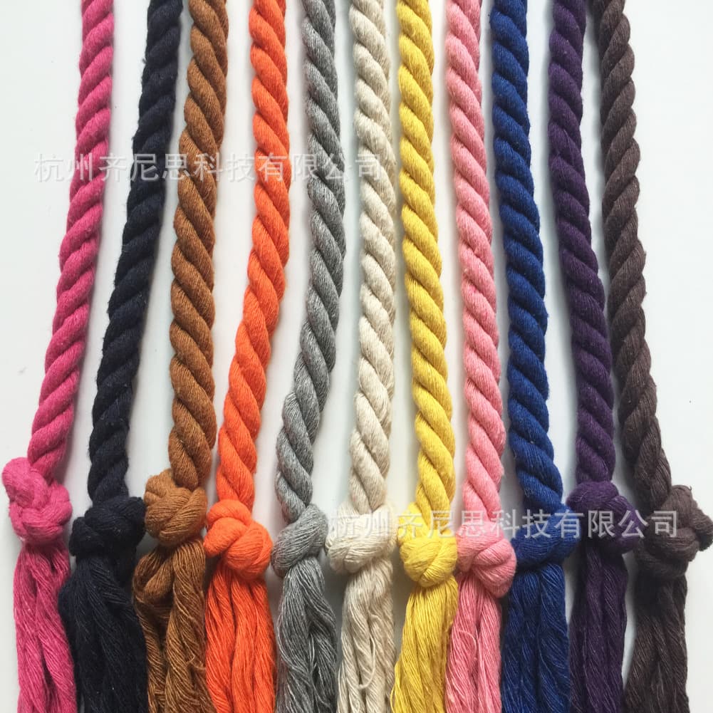 Export Cross-Border Bulk Hot-Selling Hemp Rope Handwoven Cord Curtain Accessories Discount Wholesale