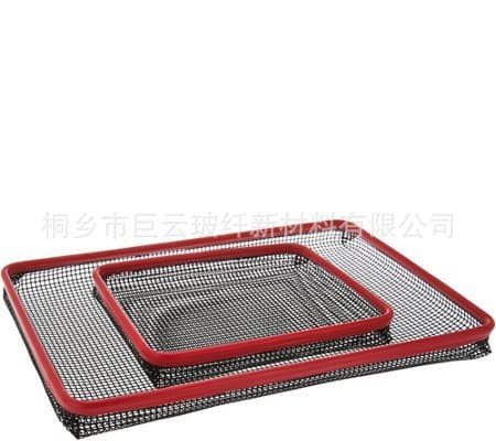Oven Crisper Trays Silicone-Edge Grilling Basket Teflon Non-Stick French Fry Basket Mesh Basket